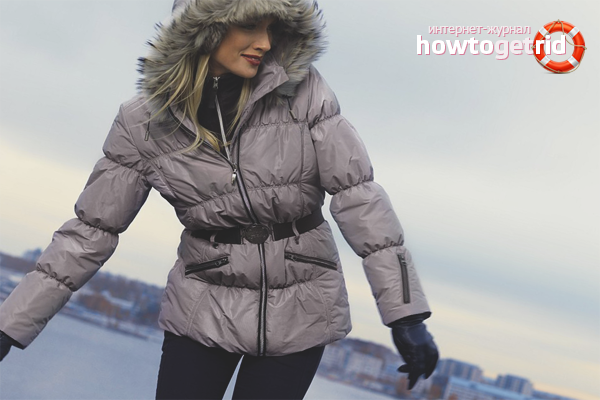 How to get rid of spots on a down jacket