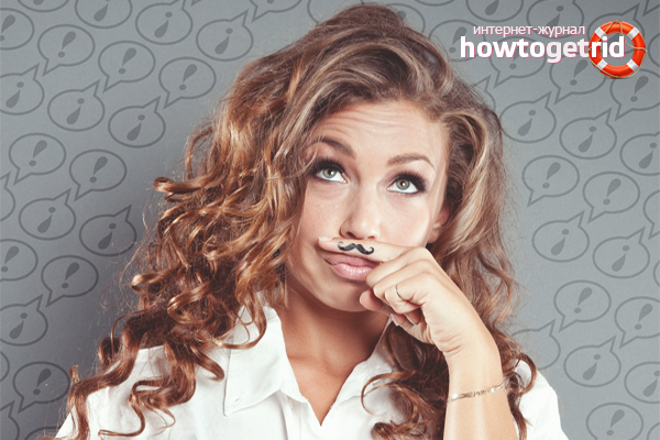 How to get rid of a mustache for a girl