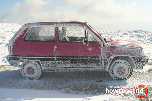 How to open a frozen car