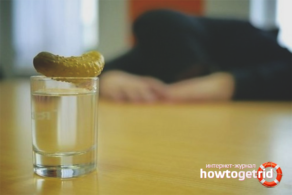 Traditional methods of getting rid of a headache with a hangover