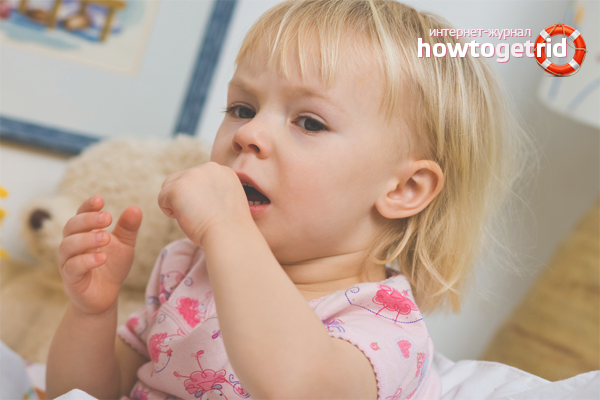 Why does the baby cough after sleep