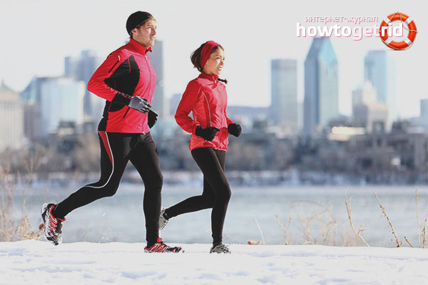 How to run on the street in winter