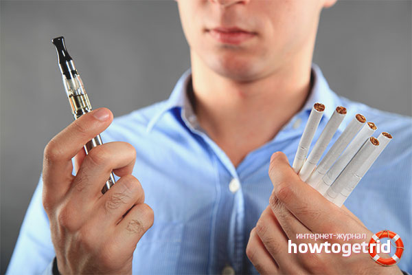The harm of electronic cigarettes compared to conventional