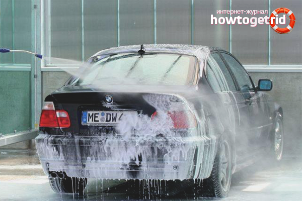 How to wash a car in winter