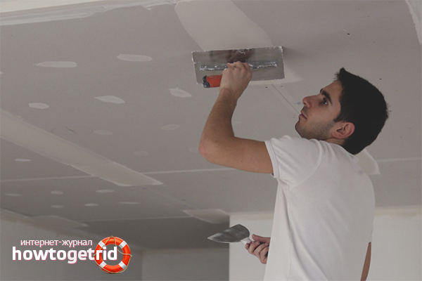 How to repair the ceiling