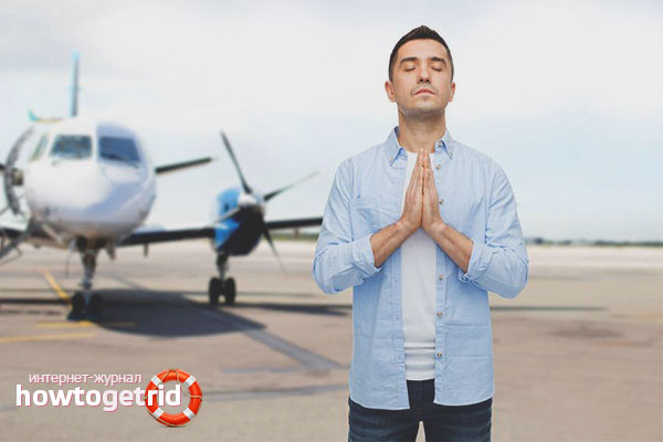 How to calm down during a flight