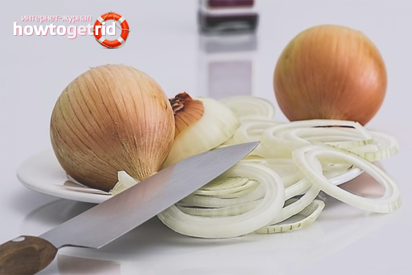 Onion mask against hair loss