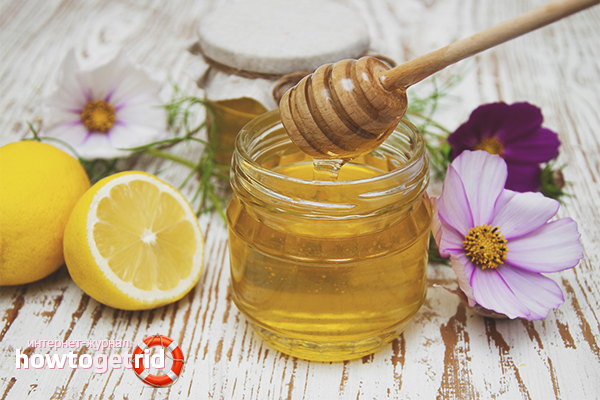 Honey lemon mask for lightening hair