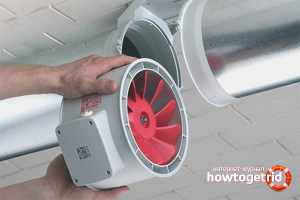 Installation of ventilation elements