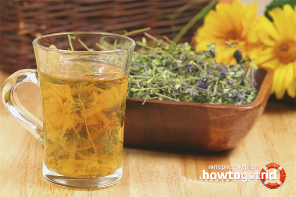 Bouillon de calendula des escarres