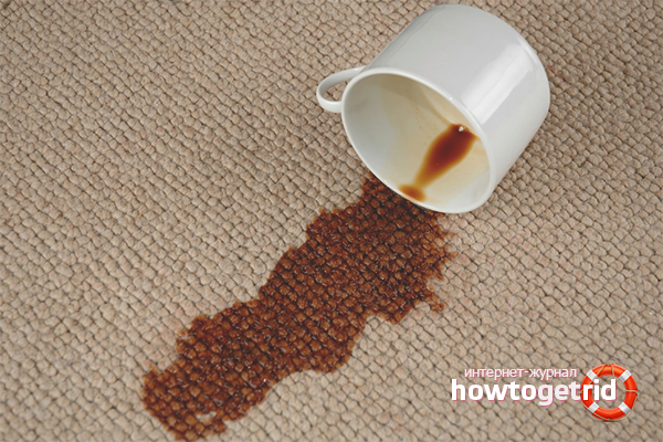 Stains on the carpet