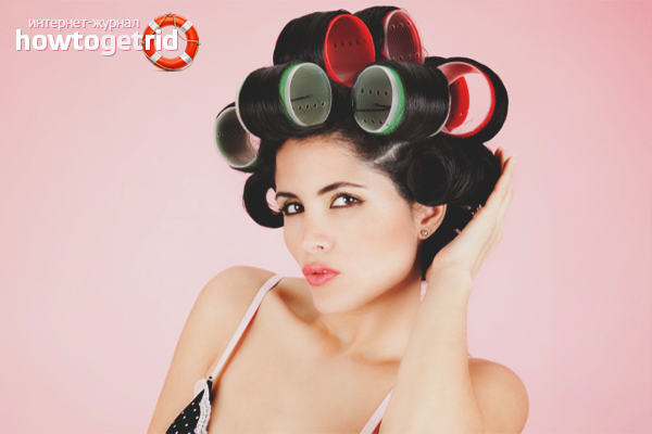 How to wind your hair with Velcro