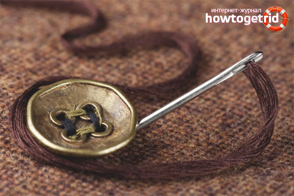 Wie man einen Knopf für viel Glück näht