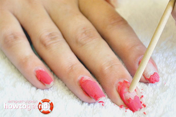 How to remove gel nails