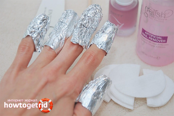 How to remove extended nails at home