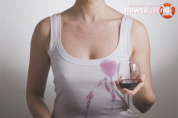How to get a red wine stain
