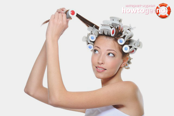 How to curl hair in a hair curler