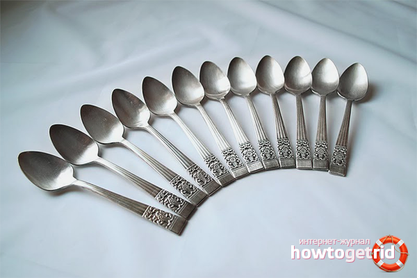 How to clean cupronickel spoons