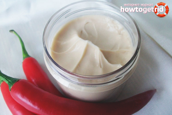 Mask with pepper for hair