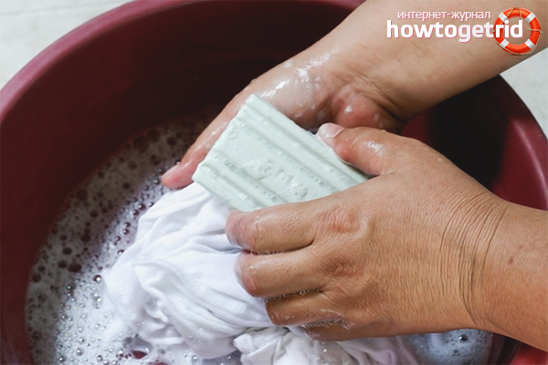 Proper washing of kapron tulle