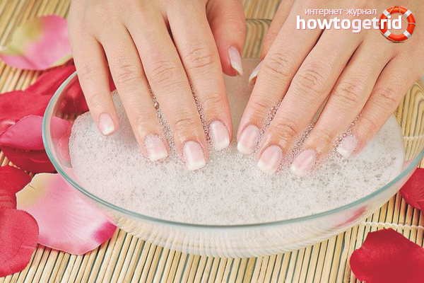 Baths to accelerate nail growth