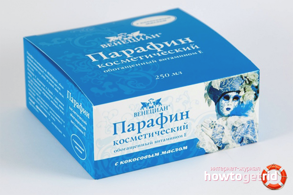 Cosmetic paraffin for acne spots