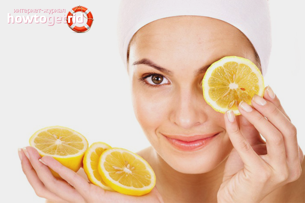 Lemon from spots after acne