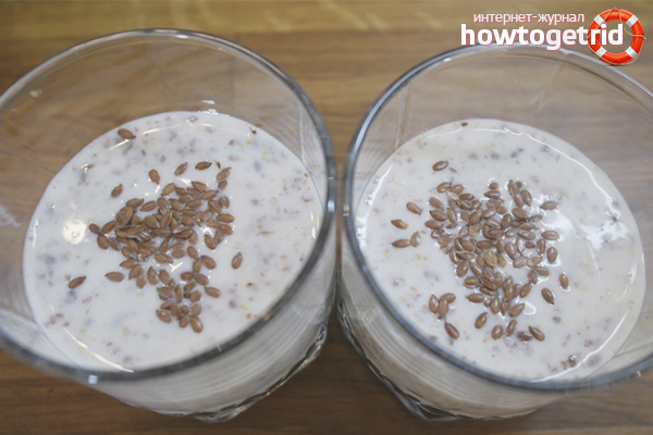 Flax and kefir