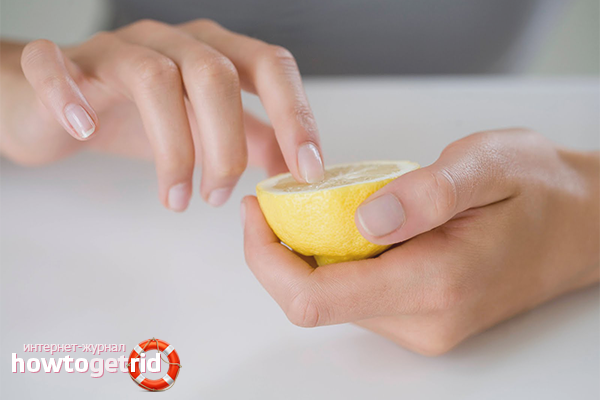 Lemon Nail Whitening