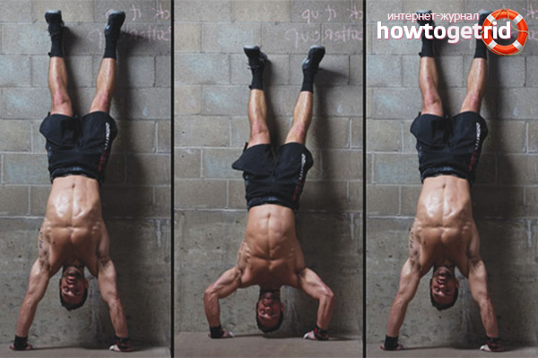 Vertical push ups