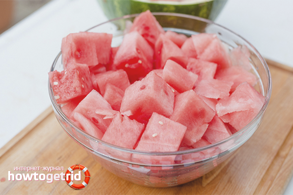 Pastèque de rougeur