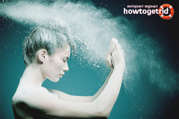 How to use dry powder shampoo