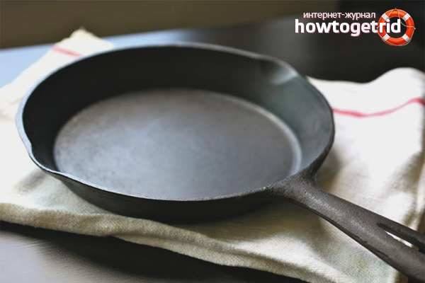 Comment calciner une poêle en fonte