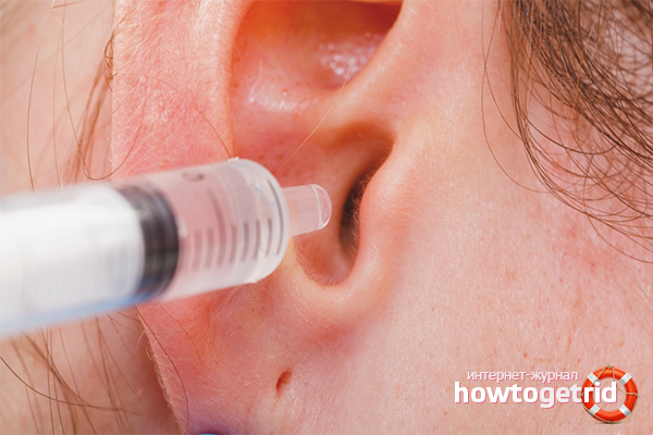 How to rinse your ear