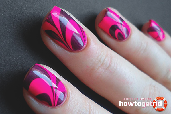 How to make a water manicure