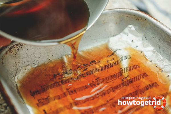 How to age paper with tea