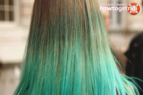 How to remove a green tint after hair coloring