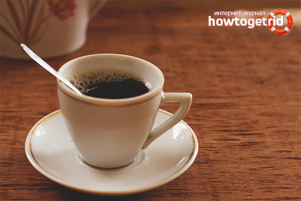 Kaffee, um den Druck zu erhöhen