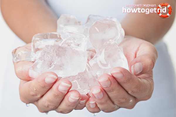 Glace rouge Glace cosmétique