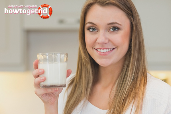 Model diet on kefir