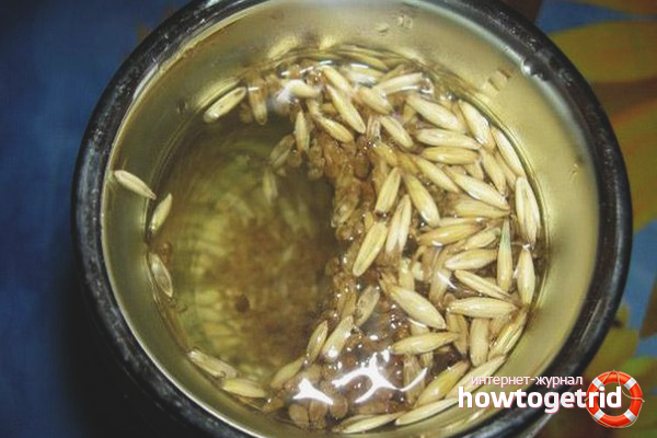 Oat broth for liver cleansing