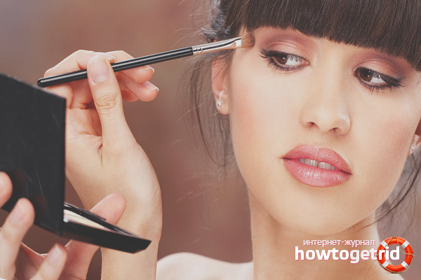 The right face makeup