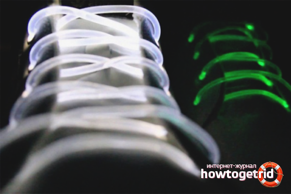 Luminous tube laces