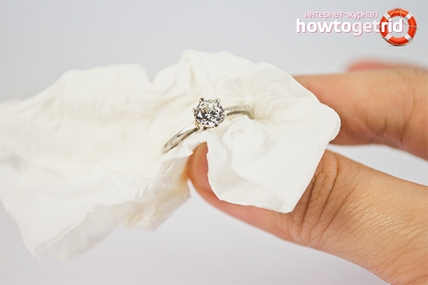 Caring for gold items with stones