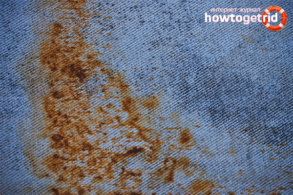 Universal ways to remove rust from clothing