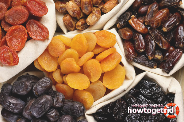 Where to store dried fruits