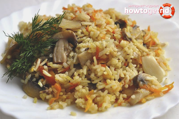 Mushroom pilaf