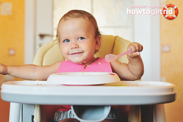 How to teach a child to eat himself