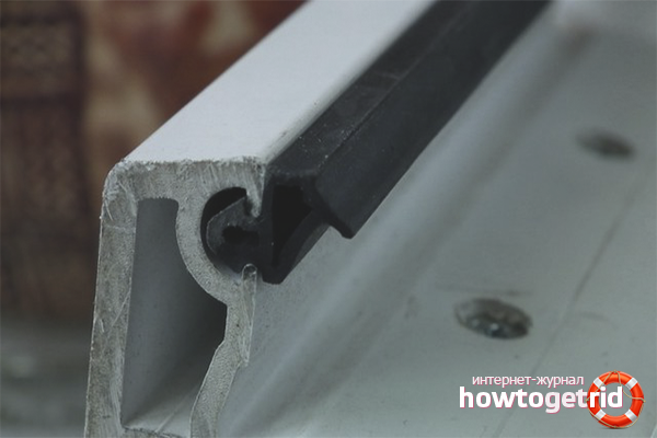 Replacing plastic door seals