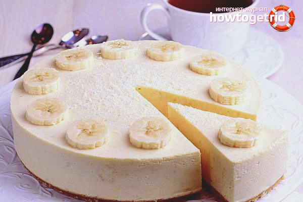 Slow Cooking Banana Cheesecake